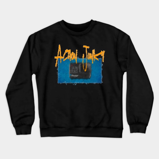 Action Junky Crewneck Sweatshirt by FurryBallBunny